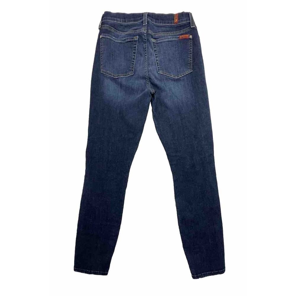 Seven 7 For All Mankind High Waist Ankle Gwenevere Skinny Jeans Pants Size 27 - Picture 7 of 8